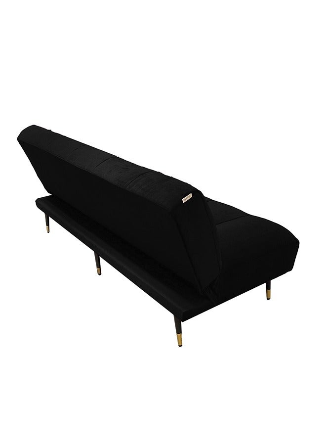 In-House Sana | Sofabed 2 In 1 Upholstered In Linen - Black - Image 4