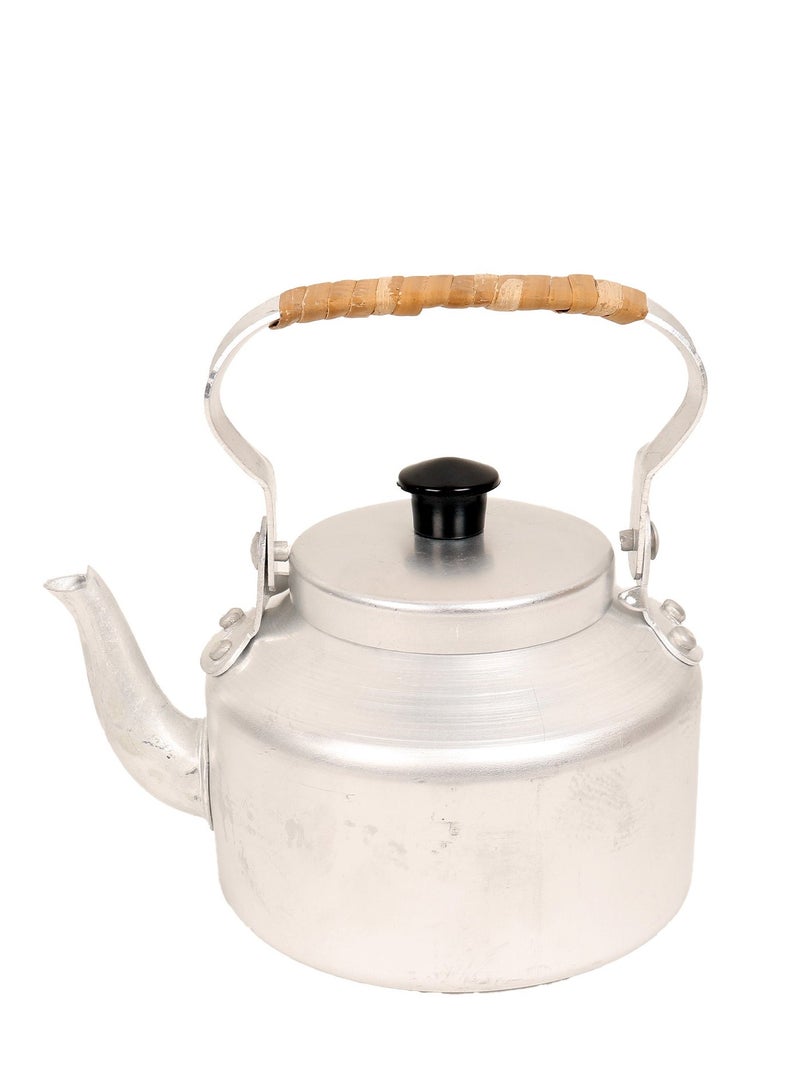 BASURRAH "Teapot for tea and coffee, made of silver aluminum. This teapot provides you with a perfect brewing experience for hot beverages with an elegant and modern touch - Image 2