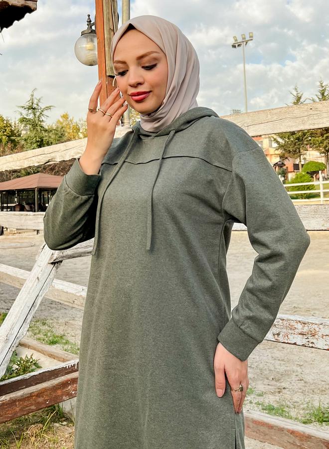 Bwest Modest Longline Hooded Top Tracksuit Set - Image 4