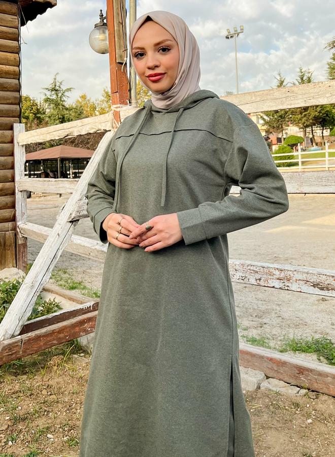 Bwest Modest Longline Hooded Top Tracksuit Set - Image 3