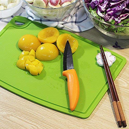 Liflicon Extra Large Thick Silicone Cutting Board 14.6'' x 10.43'' Chopping Board Flexible Cutting Mats Dishwasher Safe-Green - Image 5