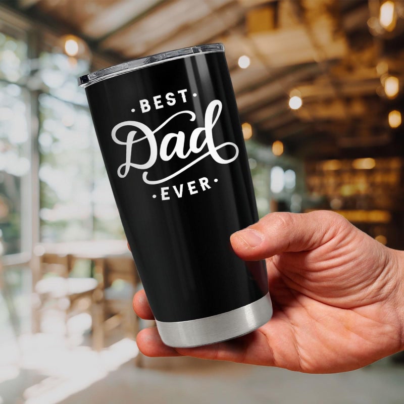 SANDJEST Dad Tumbler Gifts for Dad from Daughters Sons - 20oz Stainless Steel Insulated Coffee Travel Mug Christmas, Birthday, Father's Day Gift - Image 5