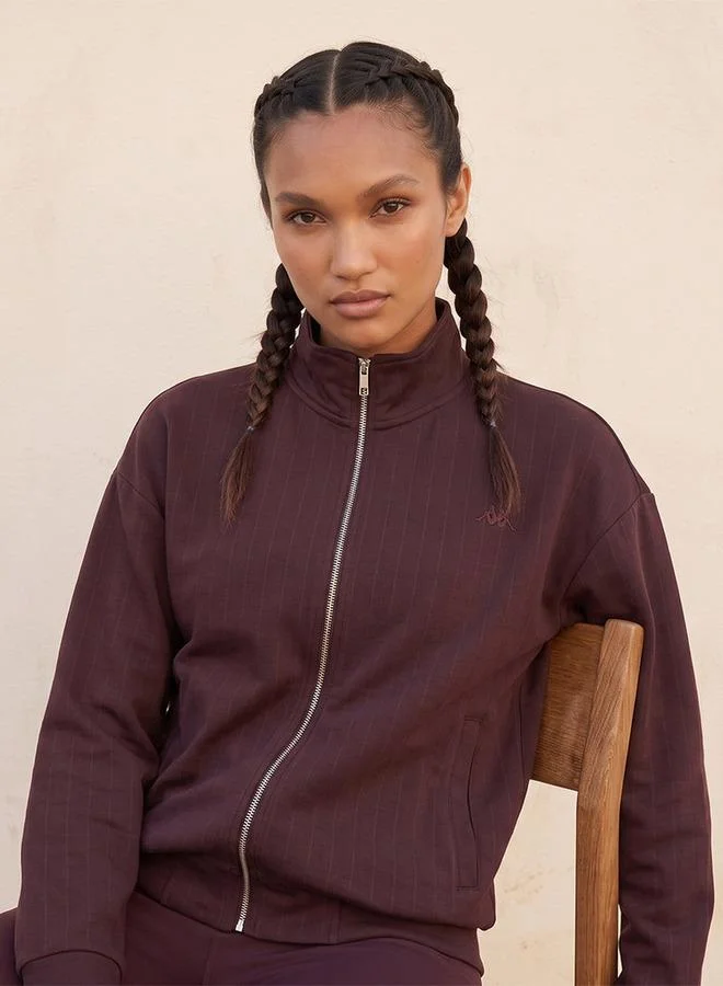 Kappa BROWN Kappa Striped Jacket for Women | Best Price UAE