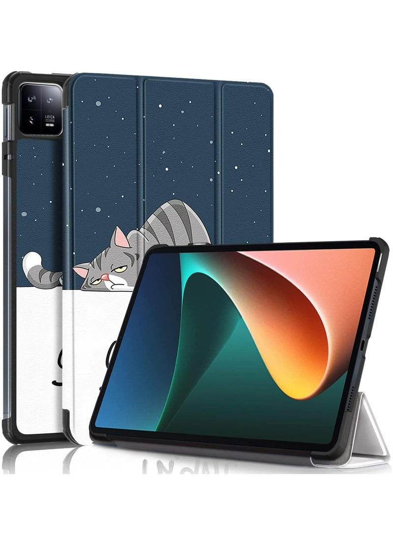 Case for Xiaomi Pad 6/6 Pro 11 inch Released 2023, Tri fold Slim Lightweight Hard Shell Smart Protective Cover with Multi-Angle Stand for Xiaomi Pad 6/6 Pro 11 inch - Image 1