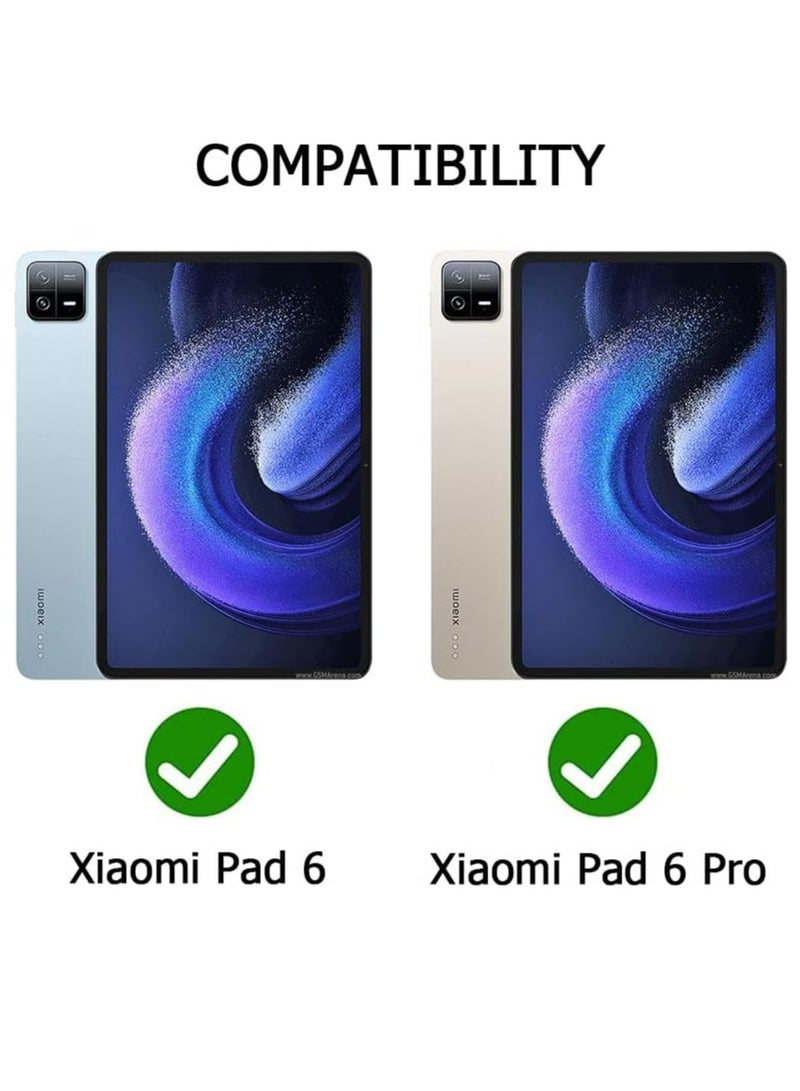 Case for Xiaomi Pad 6/6 Pro 11 inch Released 2023, Tri fold Slim Lightweight Hard Shell Smart Protective Cover with Multi-Angle Stand for Xiaomi Pad 6/6 Pro 11 inch - Image 2