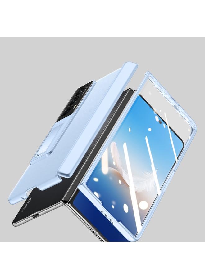 زبون جراب لهاتف Honor Magic VS Pioneer، جراب ملمس جلدي، جراب هاتف مقاوم للصدمات بمفصلة متكاملة - Image 5