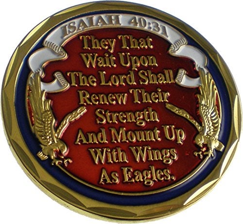 Eagle Crest NEW "Mount Up With Wings As Eagles" Challenge Coin - Image 2