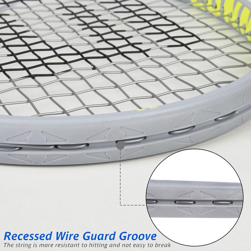 LUNNADE Adults Tennis Racket 27 Inch, Shockproof Carbon Fiber Tennis Racquet Light-Weight, Pre-Strung and Regrip, Suitable for Beginners to Intermediate Players - Image 4