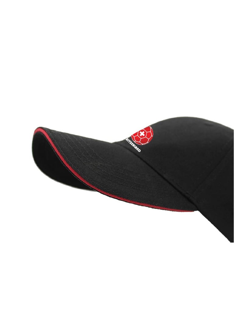 PRINTSHOP4ME Switzerland Unisex Adult Football Cap for Both Men and Women With Metal Adjustable Buckle Closure - Perfect for Football Fans, Match Days, Outdoor Activities, and Everyday Wear - Image 5