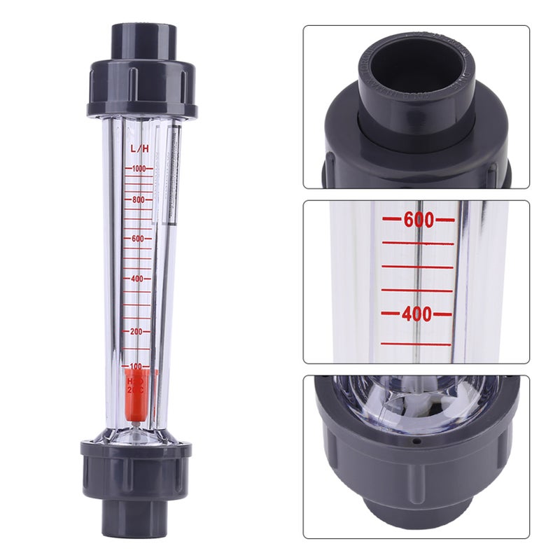 Plastic Tube Type 100‑1000L/H Water Flow Meter Flowmeter LZS‑15D - Image 2