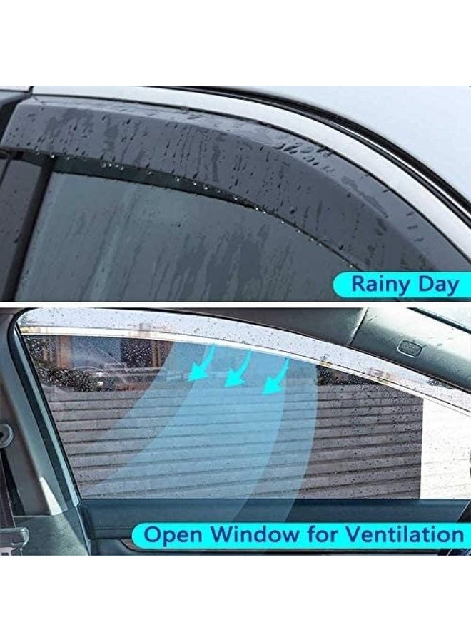 Generic Window protectors and rain guards for Hyundai Tucson 2016 2017 2018 2019 2020 Chinese  - Image 4