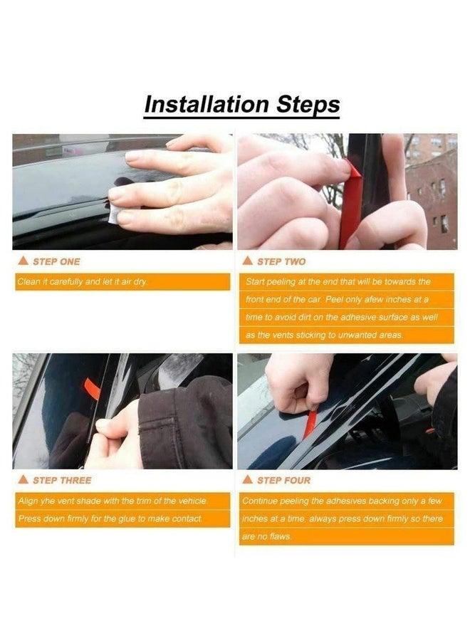 Generic Window protectors and rain guards for Hyundai Tucson 2016 2017 2018 2019 2020 Chinese  - Image 5