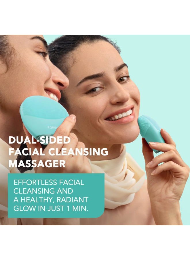 FOREO فرشاة تنظيف الوجه والمُدلك LUNA 4 ميني - عناية فاخرة بالبشرة - تعزز الامتصاص - أدوات بسيطة للعناية بالبشرة - لجميع أنواع البشرة - أرتيك بلو - Image 2