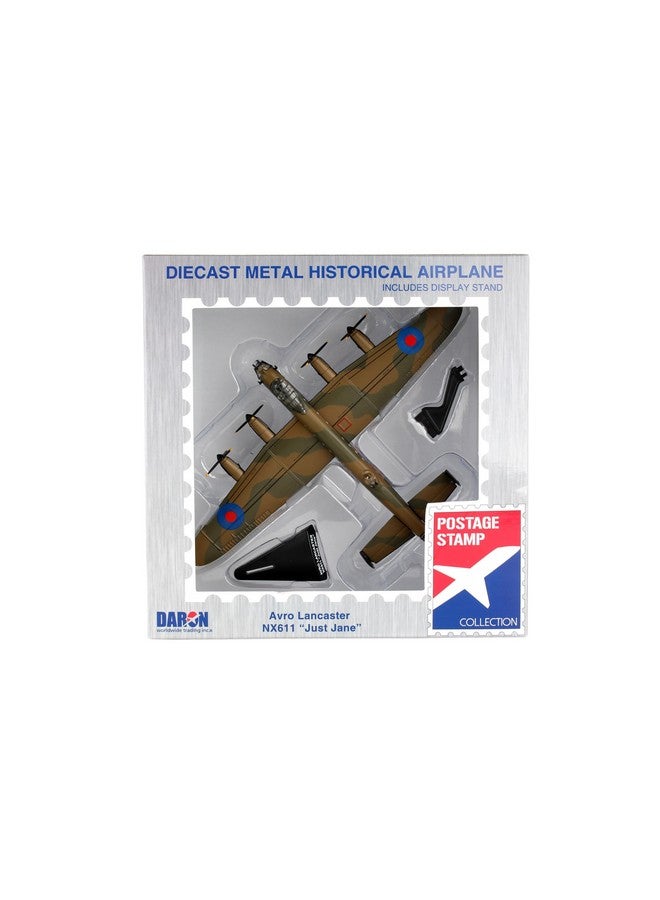 Daron Worldwide Trading Postage Stamp RAF Lancaster 1/150 Just Jane Airplane Model - Image 4