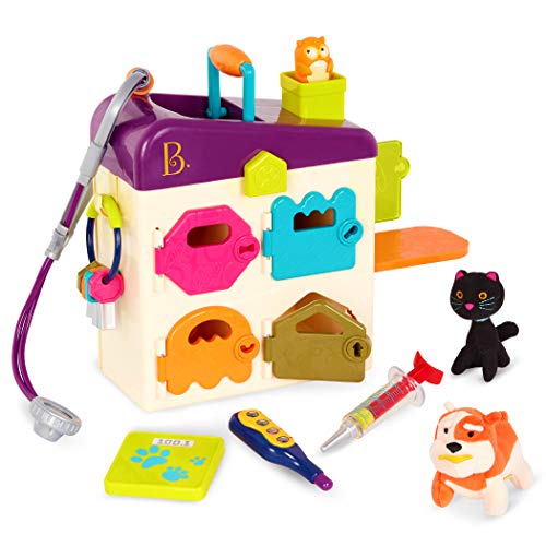 B. toys – Toy Vet Set For Toddlers, Kids – Pet Care – Pretend Play Set – Tools, Plush Toys – 2+ Years - Image 1