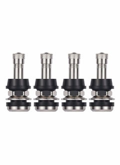 TR416 Metal Valve Stems 4 Pieces Tire High Pressure Outer Mount Fits 0.453" and 0.625" Rim Hole 1 1/2" Long
