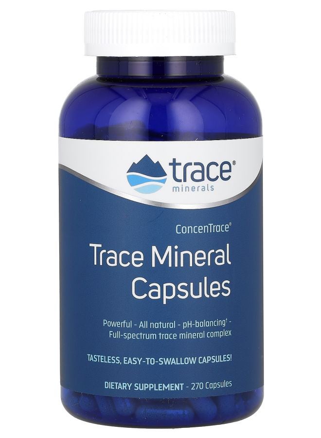 Trace Minerals ConcenTrace Trace Mineral Capsules 270 Capsules