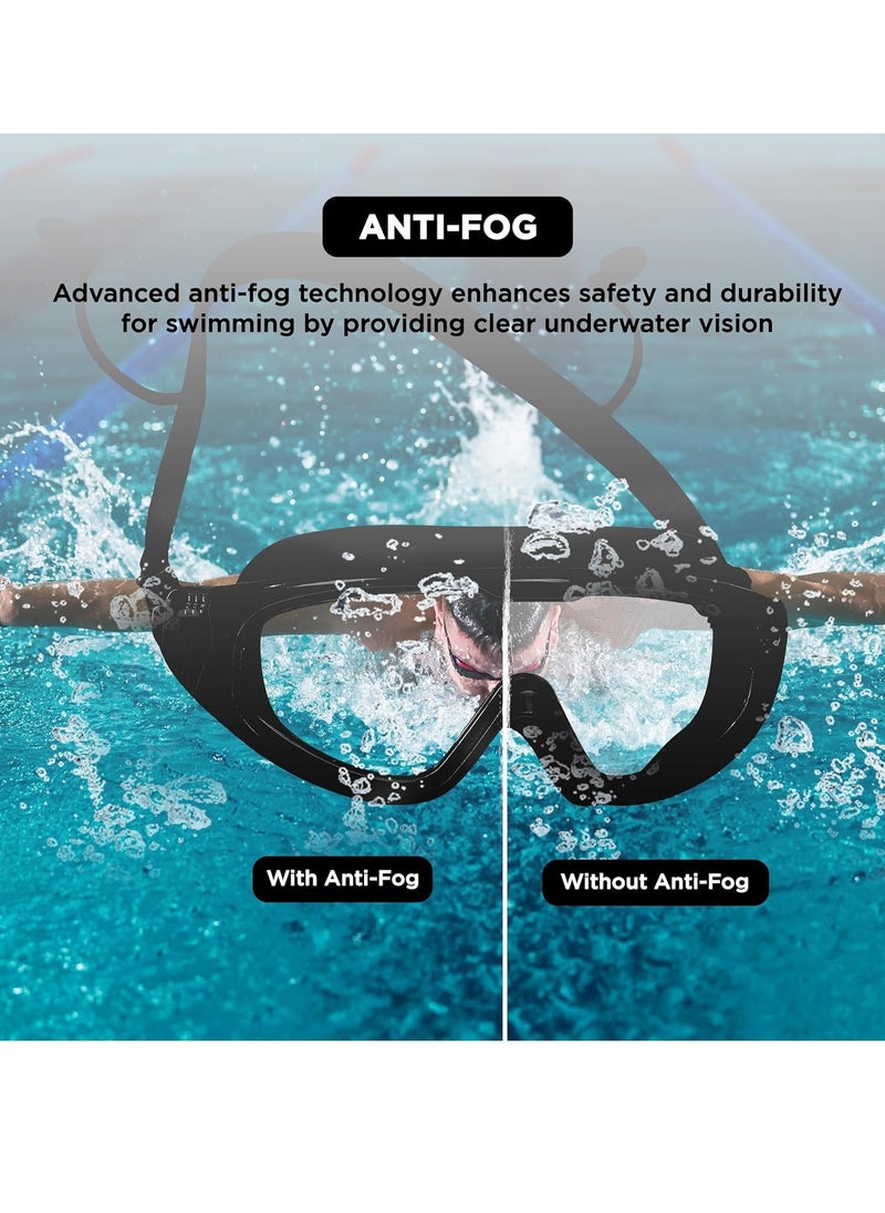 ENDLESS  Premium Swimming Goggle with Anti-Fog and UV Protection | Stylish Big Frame for more Visibility | Soft Silicone Gasket for Leak Proof | With Hard Case  - Image 4