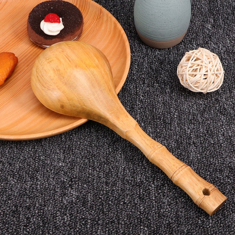 2pcs Simulated Section Handle High Heat Resistanct Cooking Porridge Handmade Utensil for Kitchen Restaurant - Image 3