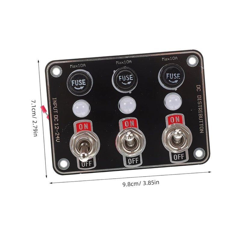 لوحة مفاتيح بحرية 24 فولت مع أضواء مؤشر LED للسيارات والشاحنات واليخوت - Image 3