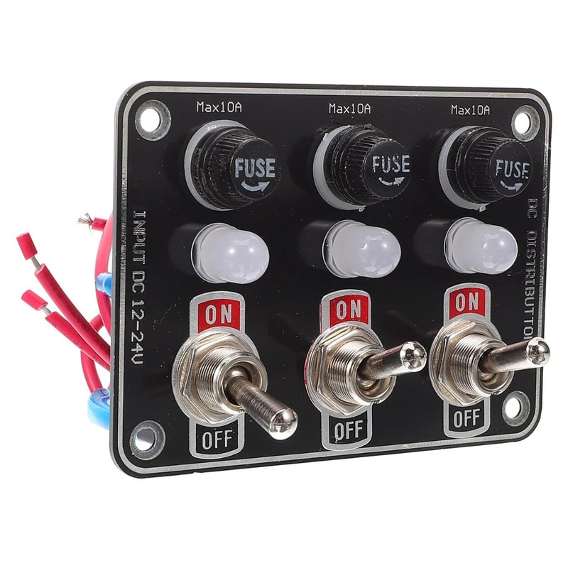 لوحة مفاتيح بحرية 24 فولت مع أضواء مؤشر LED للسيارات والشاحنات واليخوت - Image 1