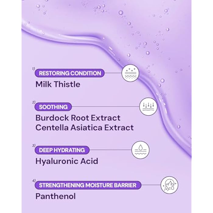 Banobagi Milk Thistle Repair Face Mask – Korean Skin Care with Centella, Hyaluronic Acid & Adenosine | Hydrating & Soothing Sheet Mask for Sensitive Skin, Fragrance-Free, 10EA - Image 5