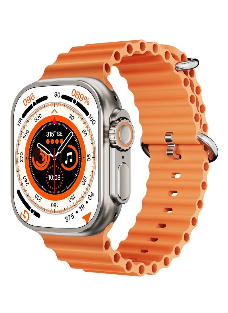 AROAQ - Smart Watch C9 Ultra Health Fitness Tracker Sport Watch 49MM- Orange - Image 1