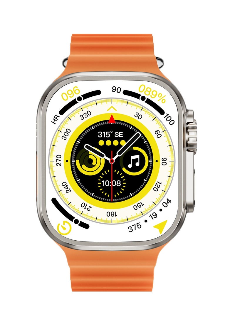 AROAQ - Smart Watch C9 Ultra Health Fitness Tracker Sport Watch 49MM- Orange - Image 1