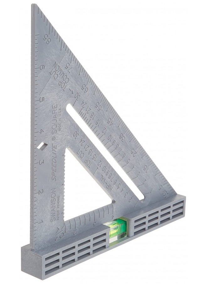 INC Swanson Tool T0111 Speedlite Level Square Layout Tool (Gray)  - Image 2