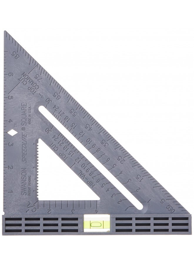 INC Swanson Tool T0111 Speedlite Level Square Layout Tool (Gray)  - Image 1