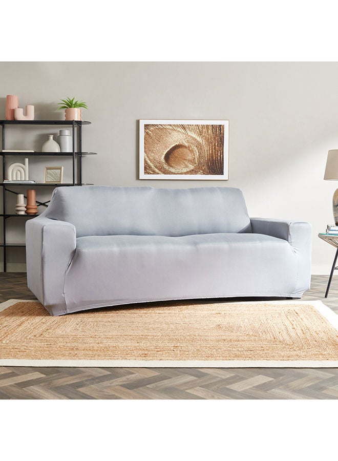 Home Box Squab Solid 3-Seater Sofa Cover 90 x 100 cm - Image 1