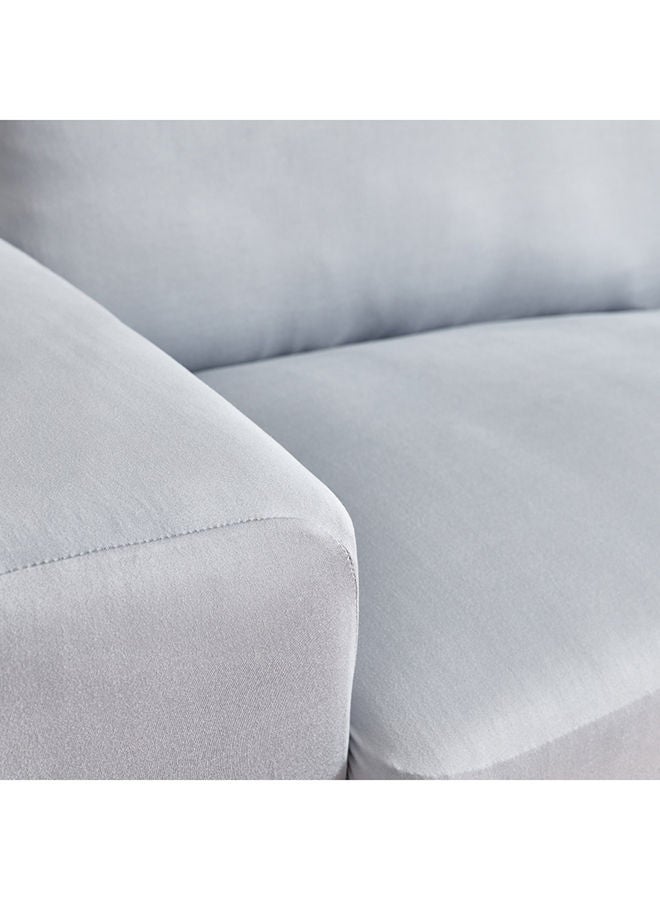 Home Box Squab Solid 3-Seater Sofa Cover 90 x 100 cm - Image 3