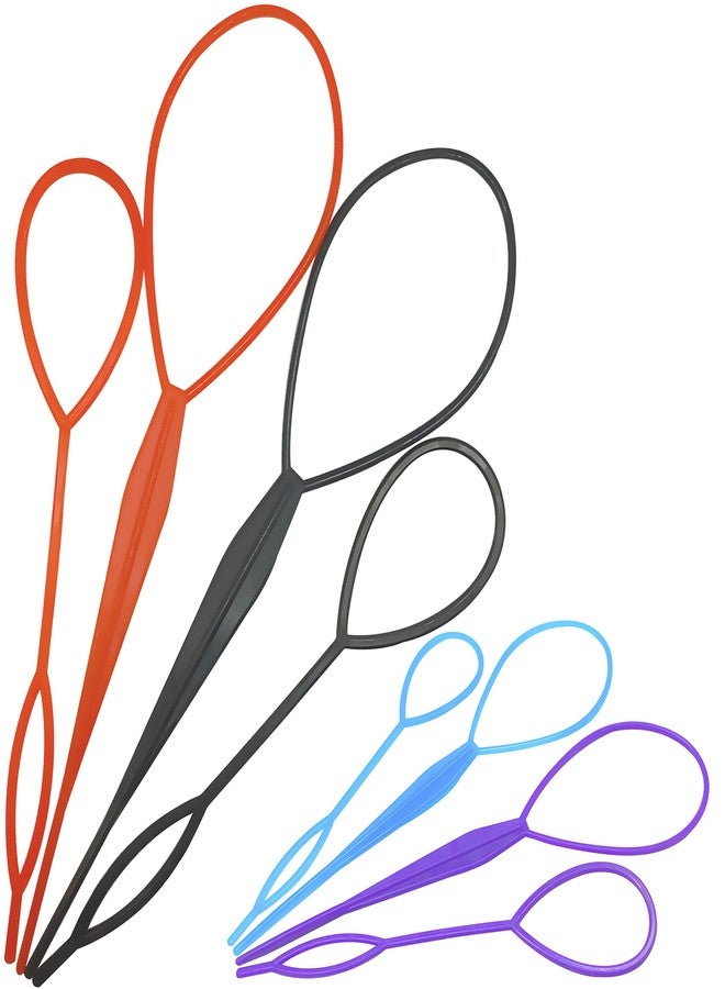 FXHDC-M 8PCS Quick Loop Tool for French Braids, Ponytails, and Long Hair Styling - Braid Maker Kit - Image 1