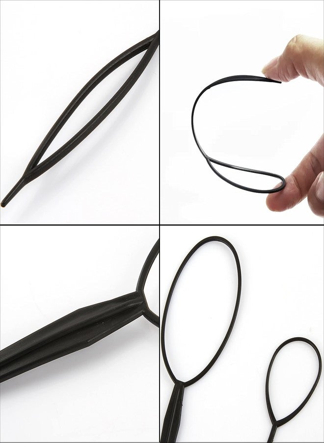 FXHDC-M 8PCS Quick Loop Tool for French Braids, Ponytails, and Long Hair Styling - Braid Maker Kit - Image 3