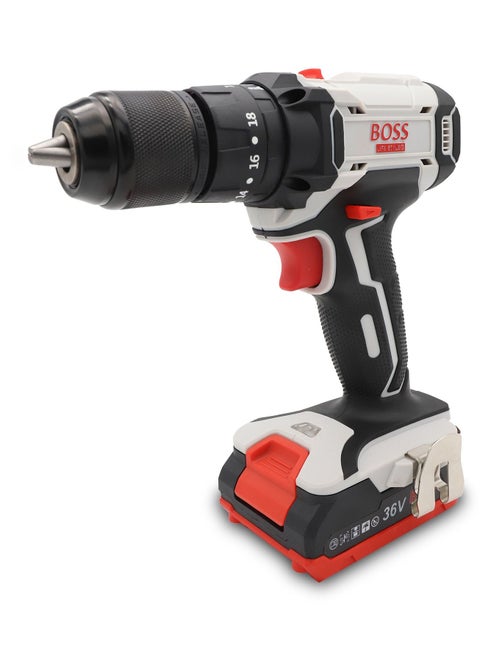 Comprehensive 36V Li-ion Cordless Drill Set - Rechargeable Power with Dual Batteries, 28-Piece Kit for Home and Office