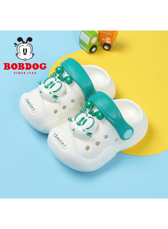 Bobdog Children's Shoes, Boys' Slippers, Summer Soft-soled Baby Beach Sandals, Kids' Clogs, 117342003, Off-white, Size 170 - Image 1