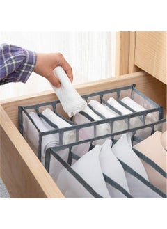 NILKANTH NILKANTH 3 Set Closet Underwear Organizer Foldable Women Underwear Storage Box Compartment Underwear Drawer Organizer Divider for Bra Socks Ties Black  - Image 5