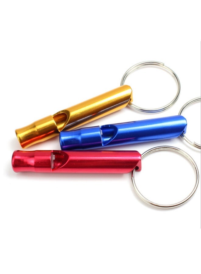 Generic Outdoor Survival Whistle High-pitched Multifunctional Training Tool Keychain Lifesaving Edc Equipment-Color:Green - Image 4