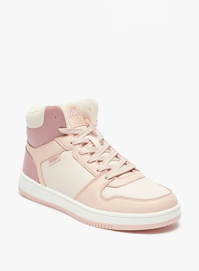 Kappa Womens Colourblock Lace Up High Top Sneakers