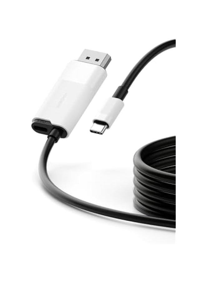 Generic - Switch Dock for Nintendo Switch & Switch OLED, USB C to DisplayPort Cable Adapter with 4K@60Hz DP, 100W PD, Type-C to DP Adapter for Laptop, Tablet, SteamDeck, ROG Ally (DisplayPort White) - Image 1