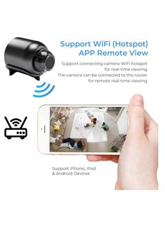 TIGER Mini WiFi Camera 1080P HD Night Vision – Motion Detection, Remote Monitoring, 160° Wide Angle Micro Baby Monitor for Home, Office, Store, Warehouse (1Pcs)  - Image 2