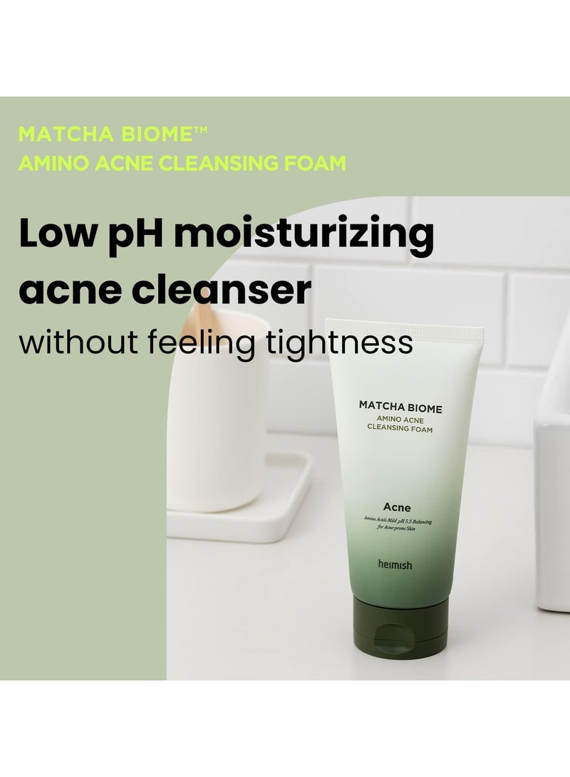 Heimish Matcha Biome Amino Acne Cleansing Foam 150g - Image 3