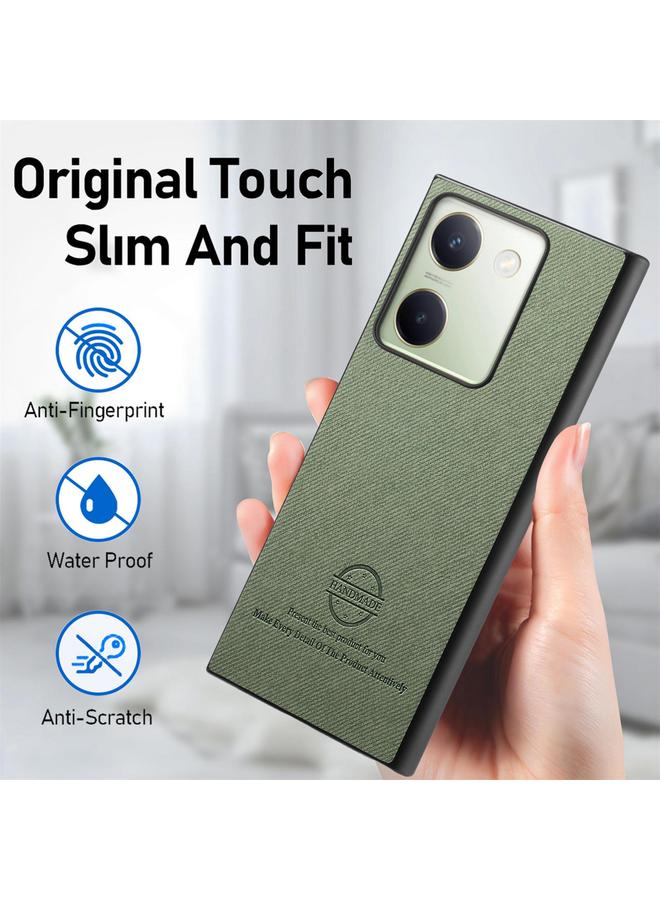 erorex Case For vivo Y300+ Twill Fabric Leather Skin Back Phone Case - Image 5