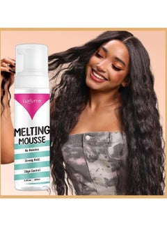 Luxfume 200ml Lace Melting and Holding Mousse 3 in 1 No Residue Strong Hold and Edge Control Glue Less Hair Adhesive for Wigs Extra Hold Lace Melting Mousse Adhesive Wig Spray for Wig Extensions  - Image 3