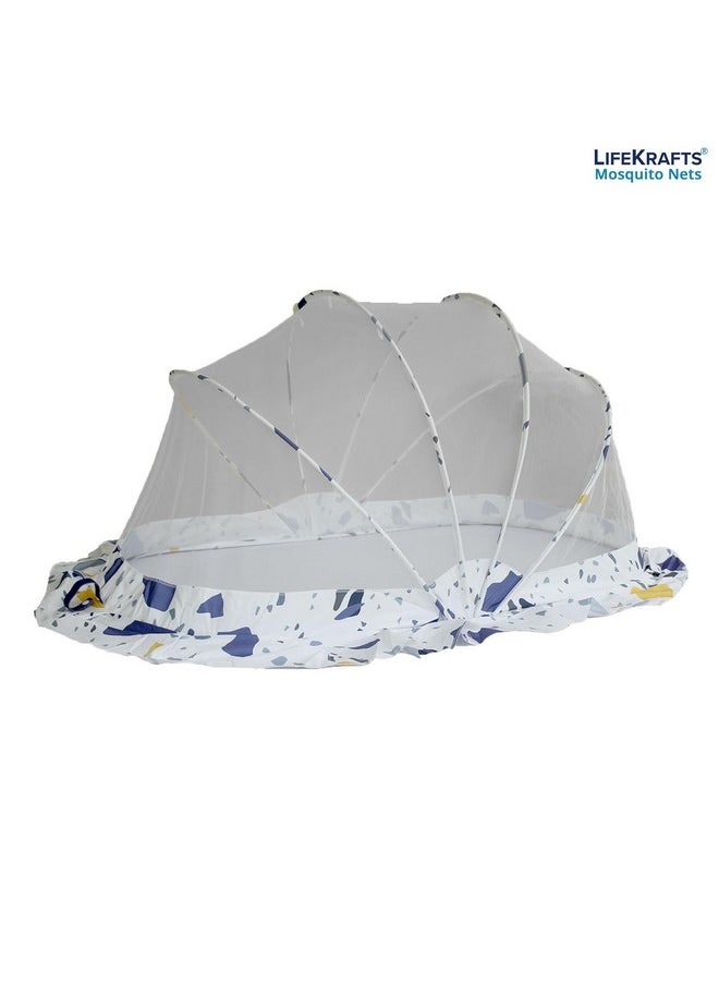 Lifekrafts Foldable Baby Mosquito Net, Bottomless Net For Infants, For Safe & Easy Use,Ensures Your Baby'S Safe Sleep 110 X 65 X 60Cms, For Babies & Toddlers (0 To 18 Months) Color Pattern,Multicolor  - Image 4