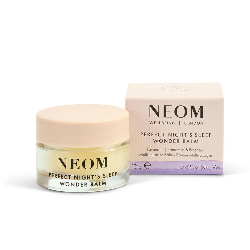 Neom Perfect Night's Sleep Wonder Balm, 0.42oz | Smoothing Moisture for Lips & Dry Skin | Lavender & Chamomile | Scent To Sleep Range - Image 1