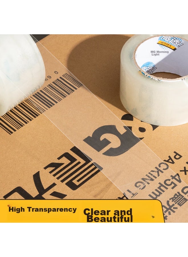 ام اند جي Chenguang (m&g) شريط تغليف ذو شفافية عالية، 60mm*100y*50um، 6 لفات/أنبوب، تغليف مستودع توصيل سريع، لوازم مكتبية، Ajd957dd - Image 5