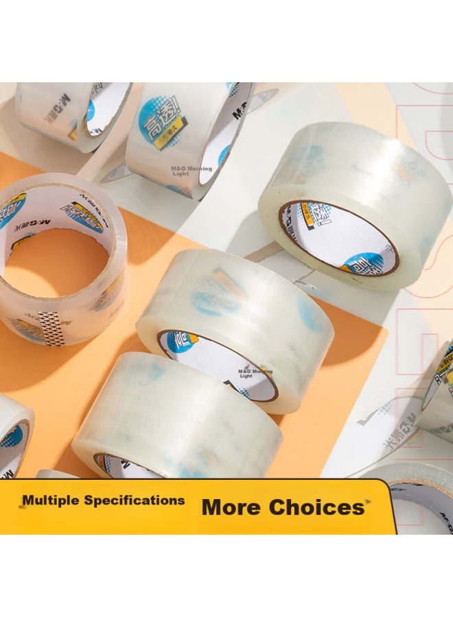ام اند جي Chenguang (m&g) شريط تغليف ذو شفافية عالية، 60mm*100y*50um، 6 لفات/أنبوب، تغليف مستودع توصيل سريع، لوازم مكتبية، Ajd957dd - Image 4