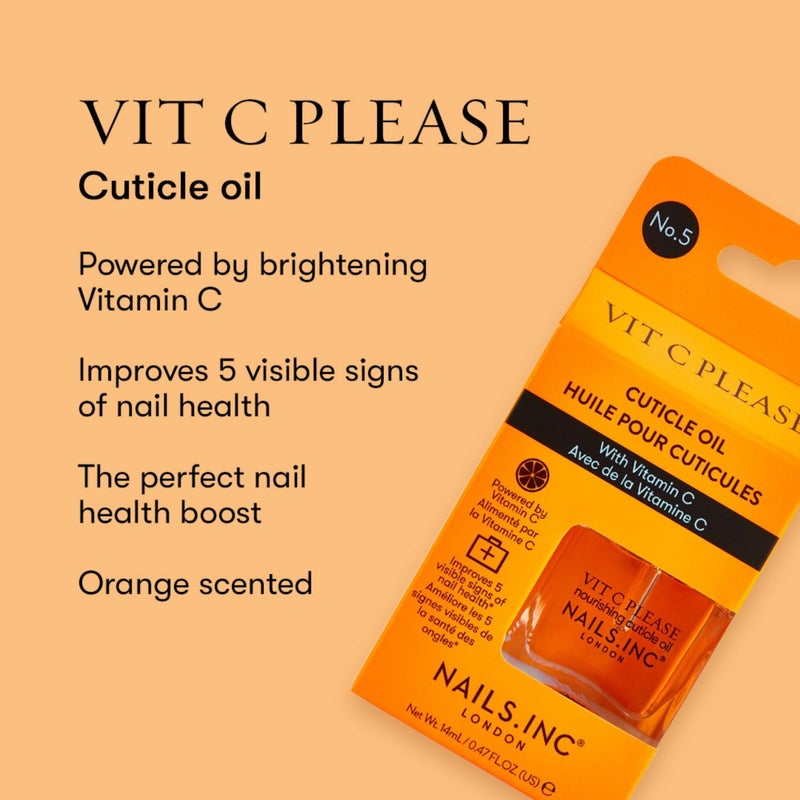 Nails Inc Mini Nail Treatment Duo, Glow & Grow Nail Growth Treatment, Vitamin C Nourishing Cuticle Oil, Strong Nails, Smooth Nails, Promote Nail Health, Ultra Glossy, Cruelty Free, Vegan, 2 Piece Set - Image 5