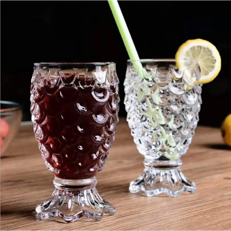 WRINGO 250ml Italian Premium Juice Glasses and Transparent Water Glasses Medium Size Tumbler Glasses for Drinking Water and Cocktails, Diamond Design Glass Water Glass Set of 6 (Multi, Set of 6) - Image 5